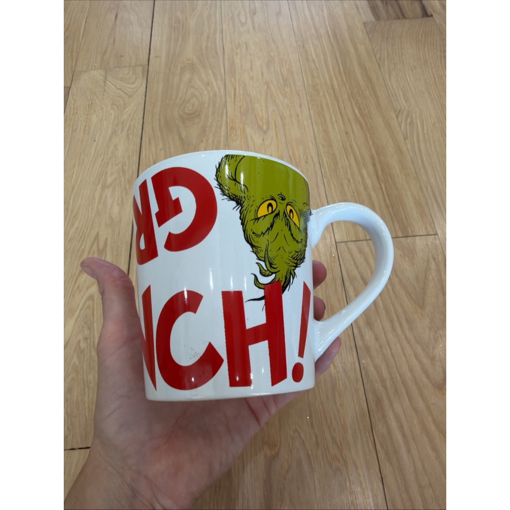 The Grinch Ceramic Coffee Mug Lot Of 2 Christmas Holiday Hot Cocoa Latte Tea - Picture 8 of 10